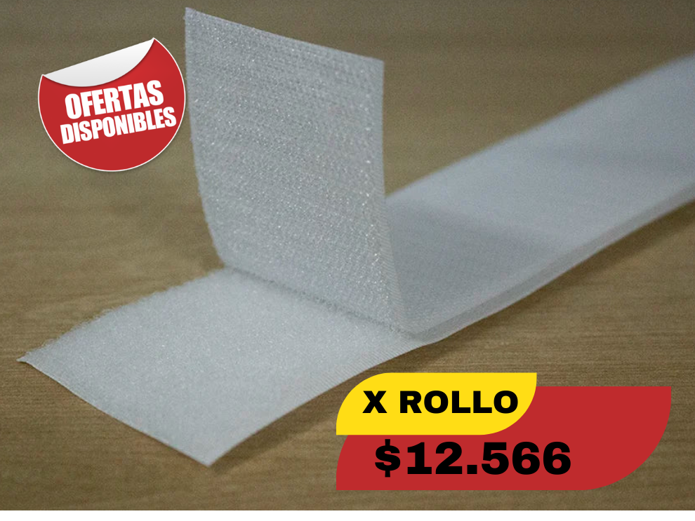 VELCRO 5.0 CM BLANCO GRADO A EN OFERTA