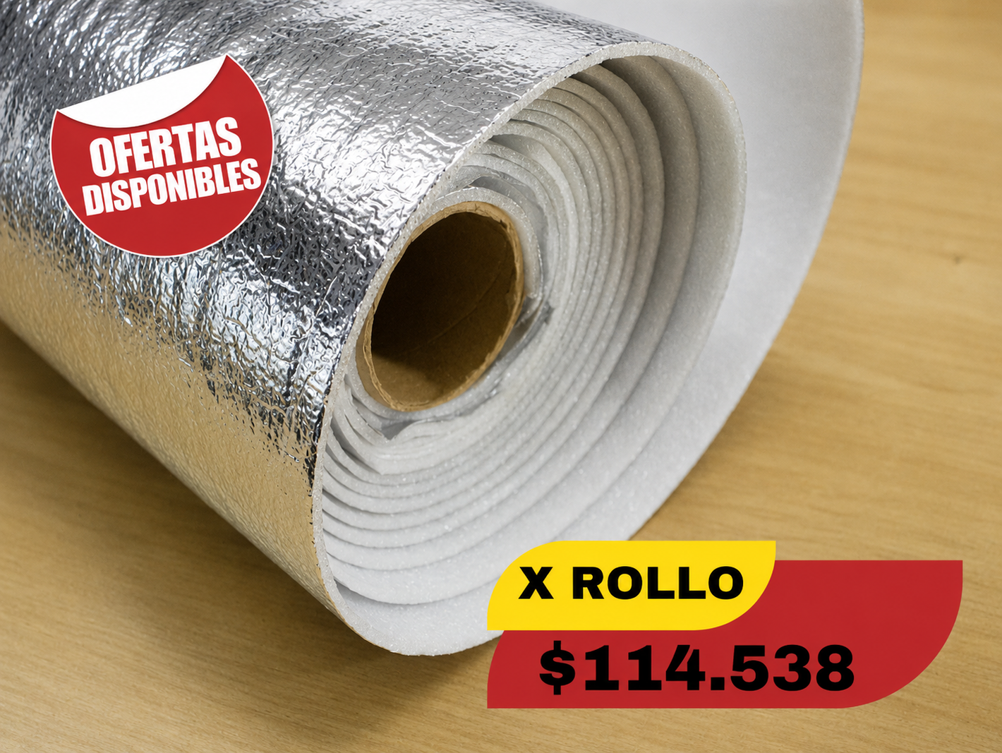 ESPUMA TÉRMICA 1.05 MTS EN OFERTA